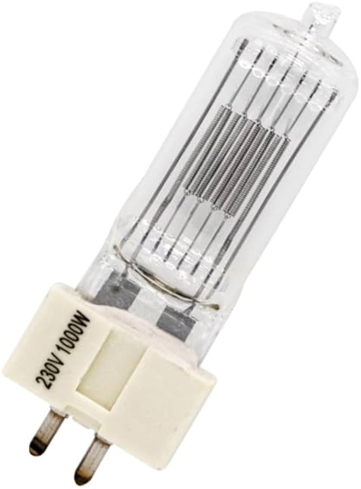 10 PCS CP70 GX9.5 230v 1000w Halogen Lamp for Spotlight, JTSF9648